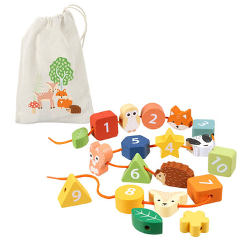 Woodland Animal Threading Toy - Orange Tree Toys