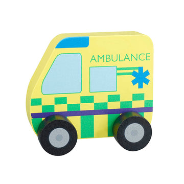 Ambulance Wooden Push Toy - Orange Tree Toys