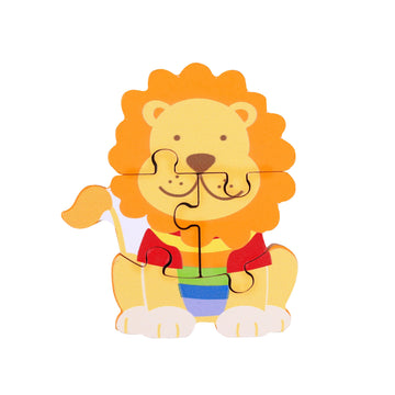 Lion Wooden Jigsaw Puzzle - Educational Toddler Toy