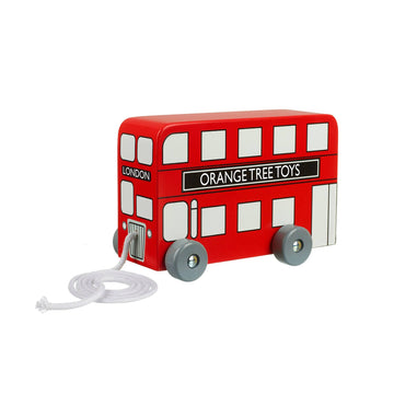 London Bus Wooden Pull Along Toy - Orange Tree Toys