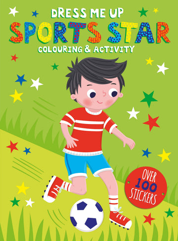 sports sticker colouring book for kids age 3 to 6