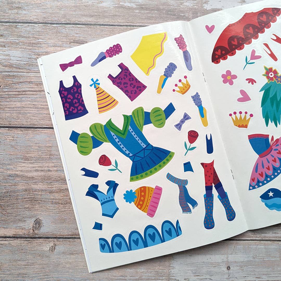 Ballet dress me up sticker sheet