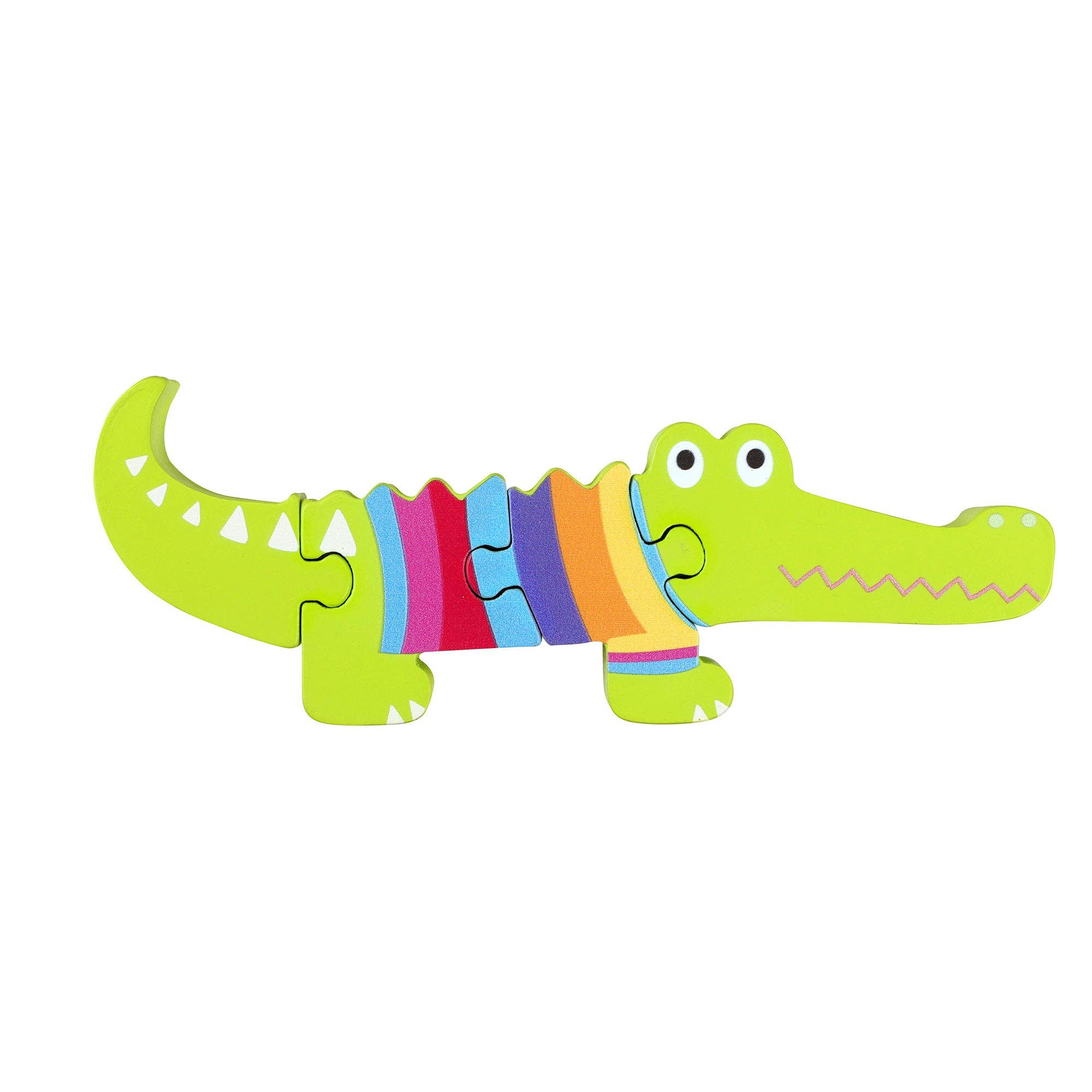 Crocodile Wooden Jigsaw Puzzle - Orange Tree Toys