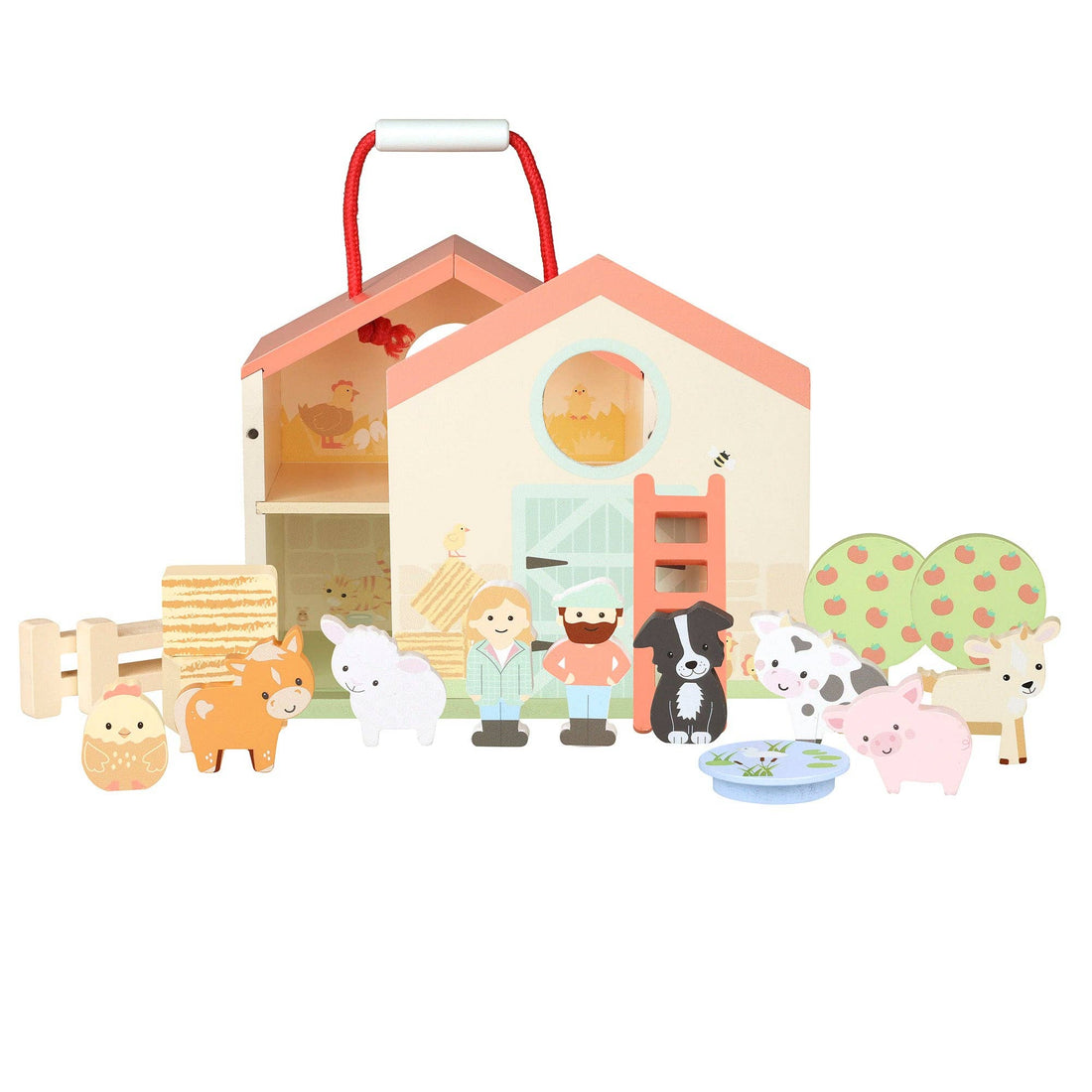 Farmyard Wooden Play Set - Orange Tree Toys