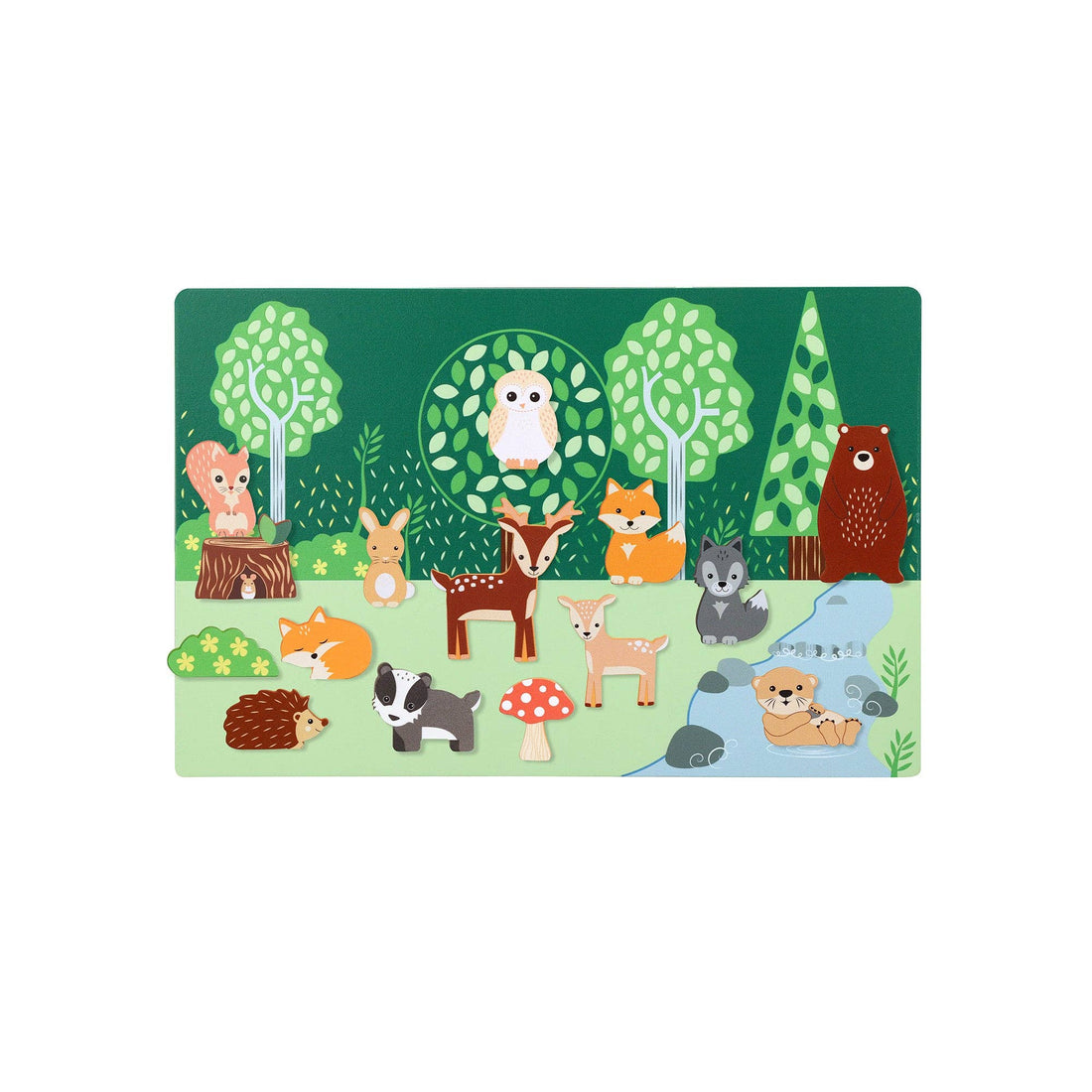 Orange Tree Toys Woodland Animal Magnetic Picture Board