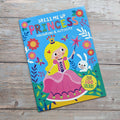 kids princess sticker and colouring book