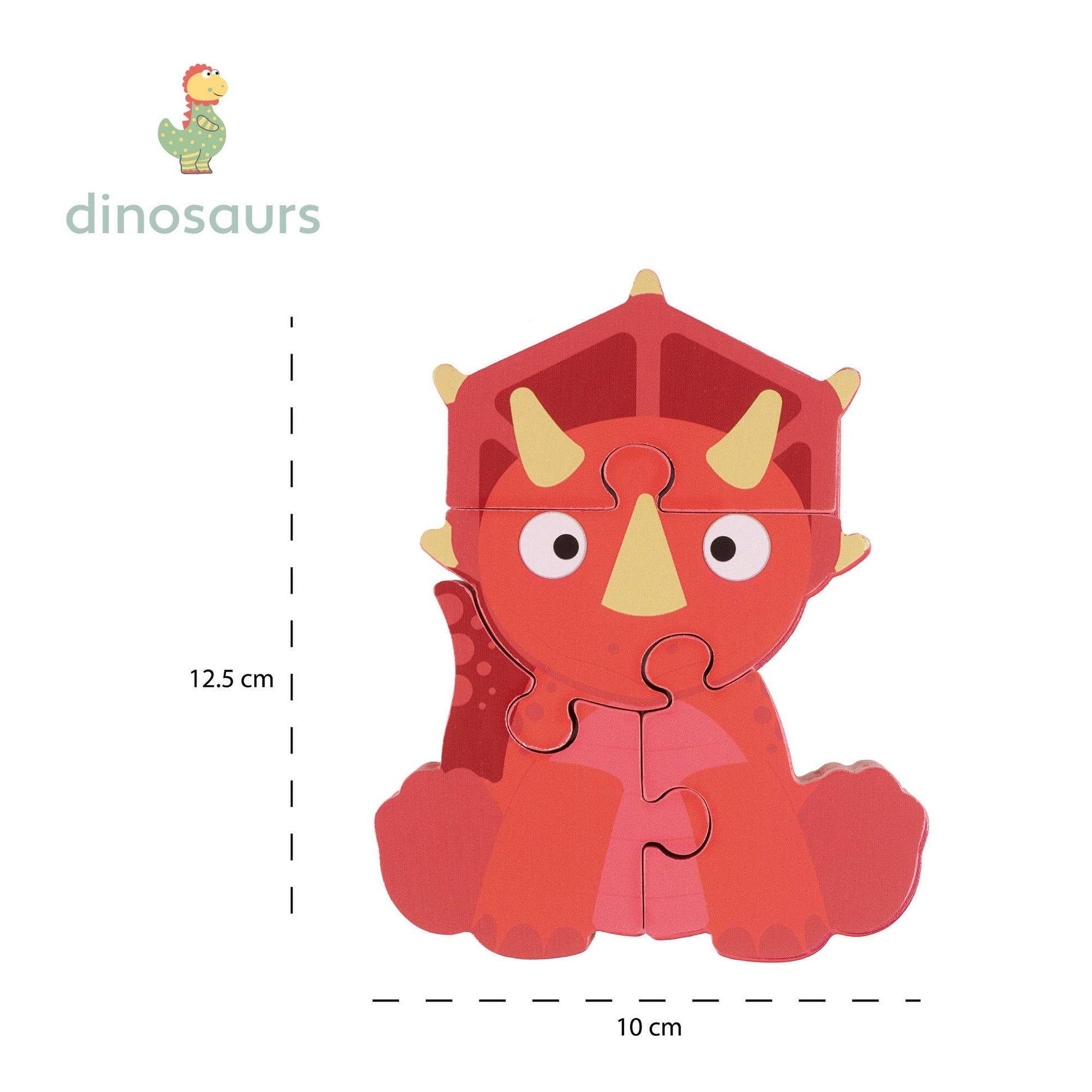 First dinosaur puzzle for toddlers