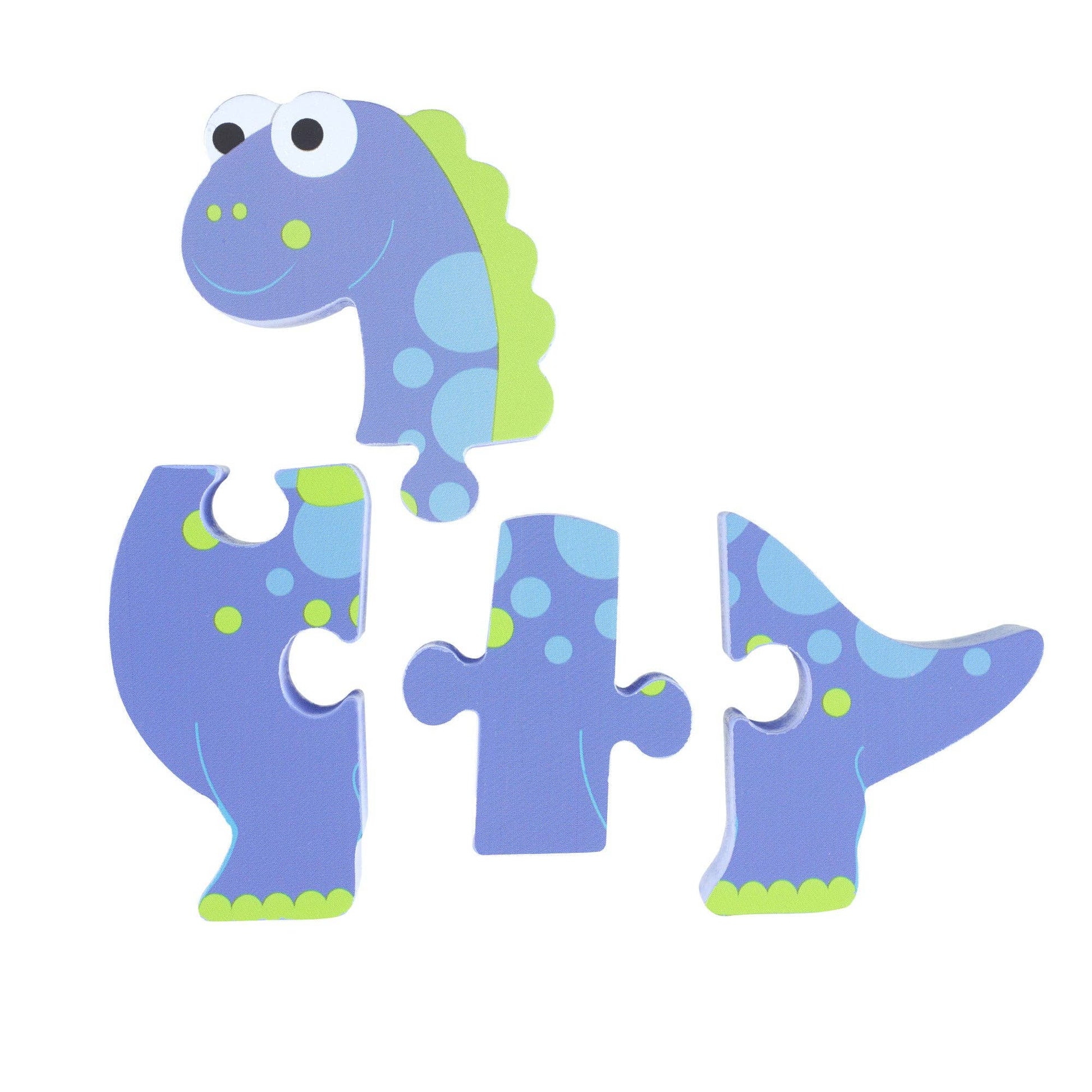 Wooden dinosaur puzzle for toddlers