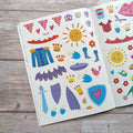 Princess dress me up sticker sheets