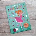kids ballerina sticker and colouring book