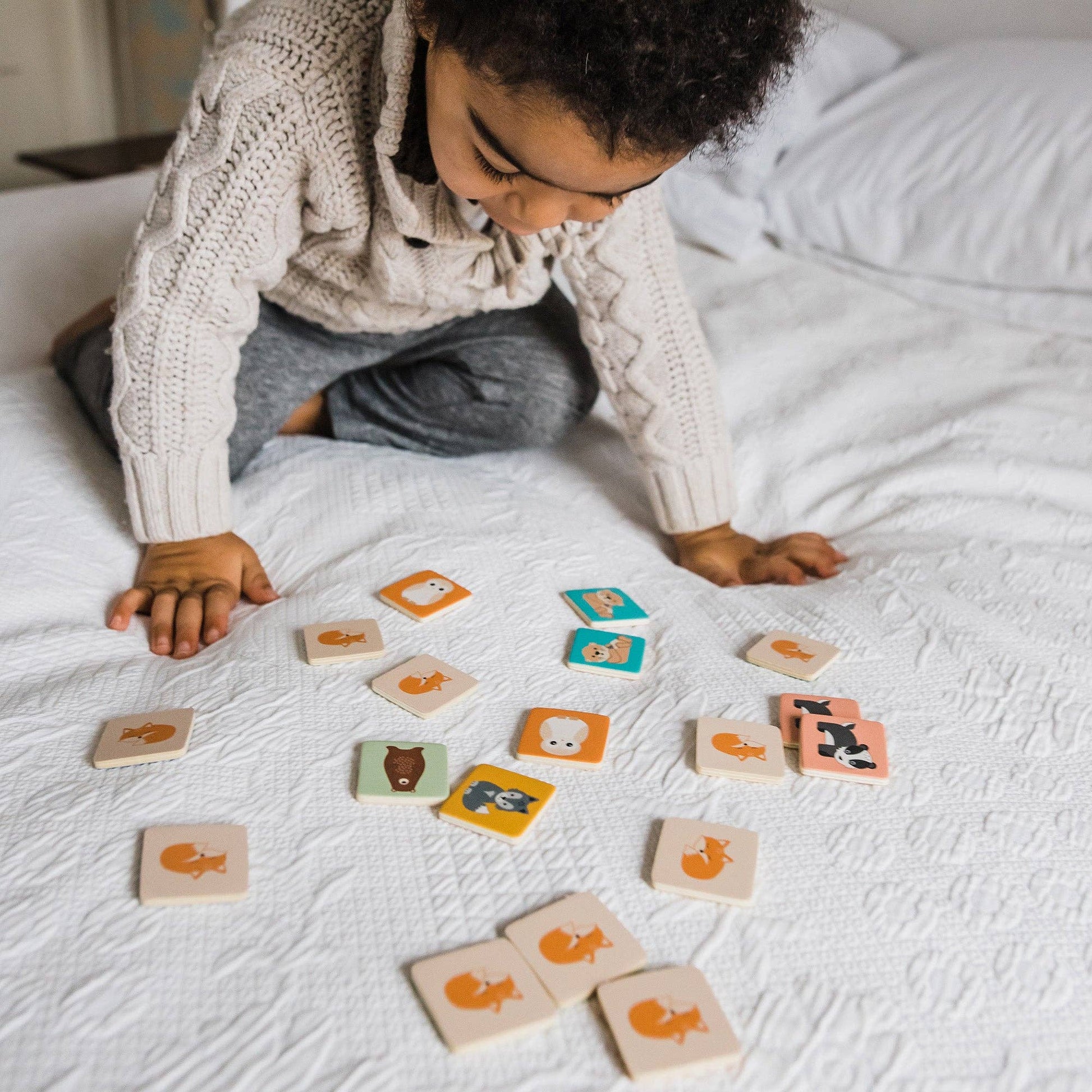 Wooden Matching Game for Toddlers