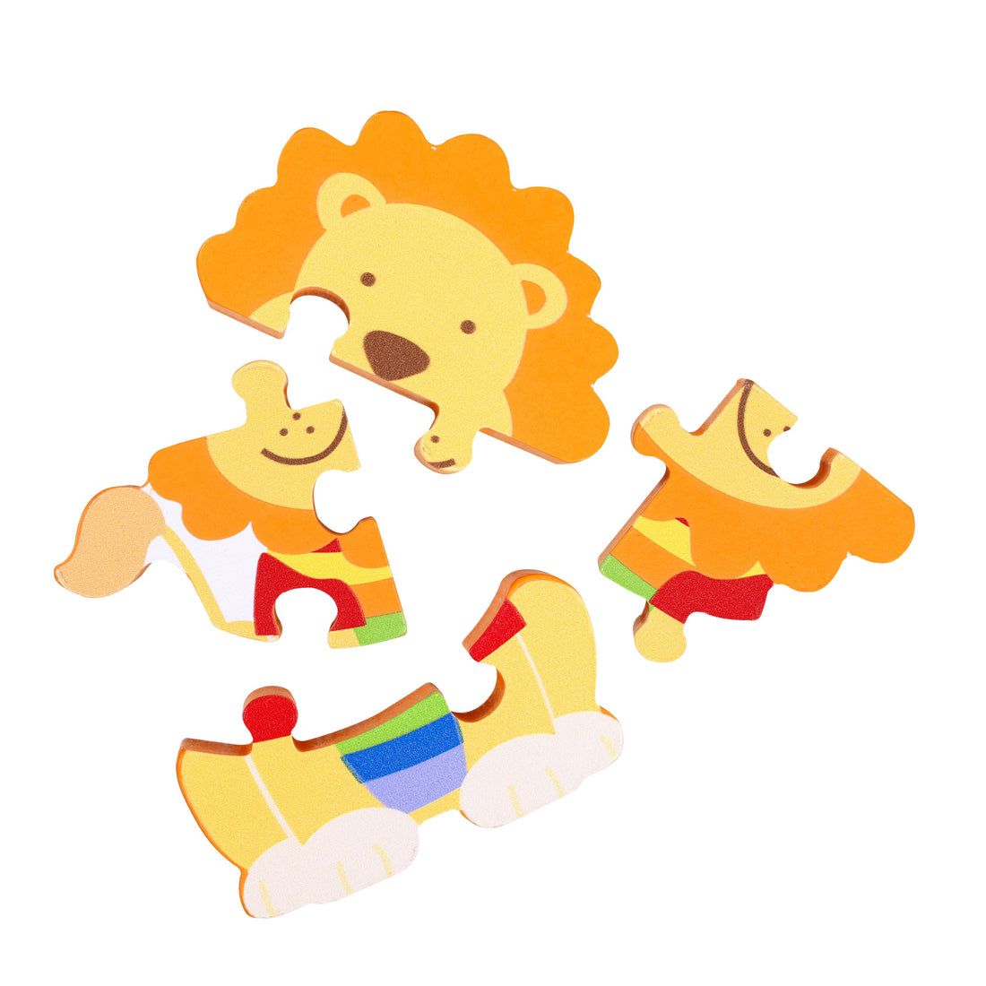 Lion Wooden Jigsaw Puzzle - Educational Toddler Toy