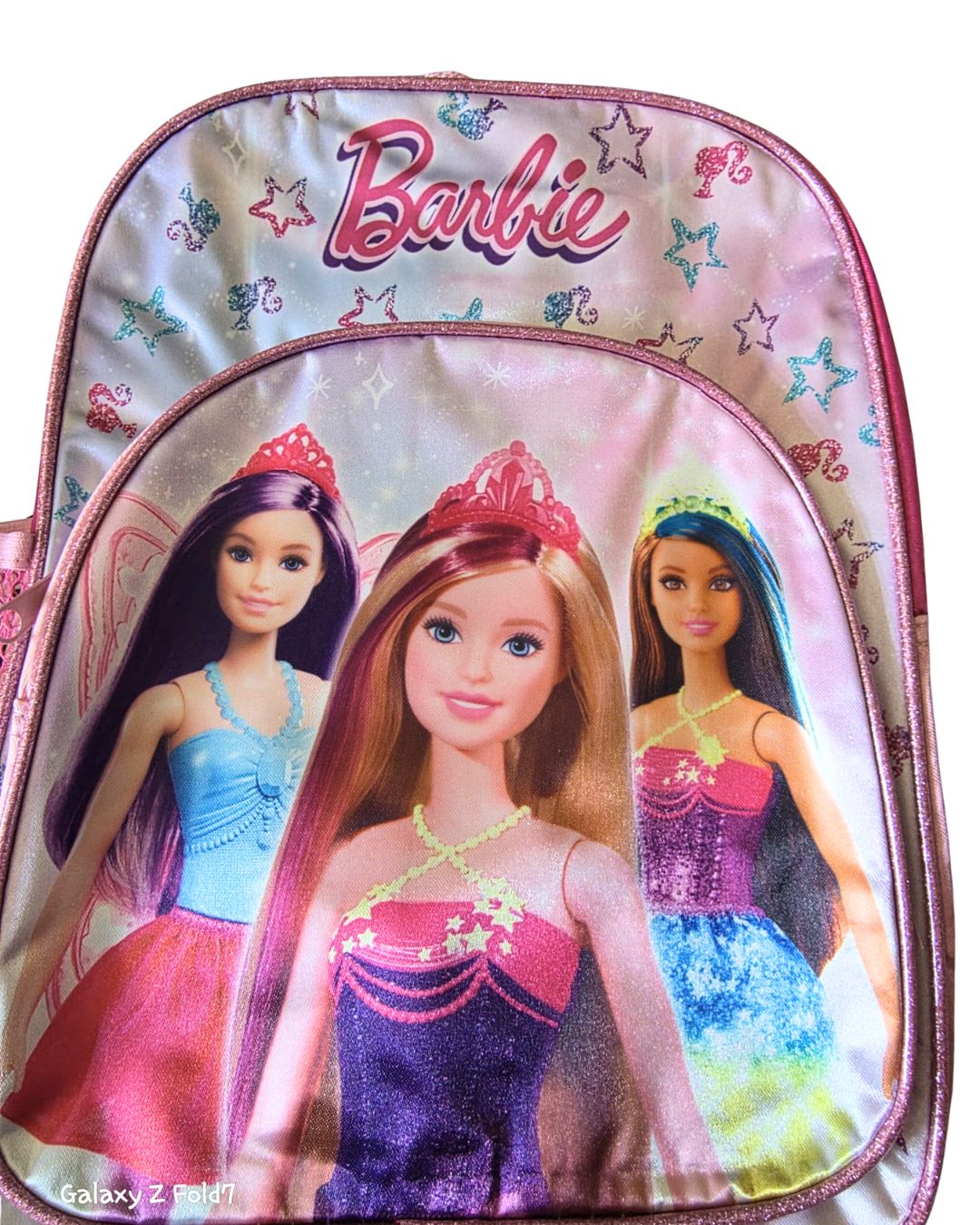 Sparkly Barbie school bag