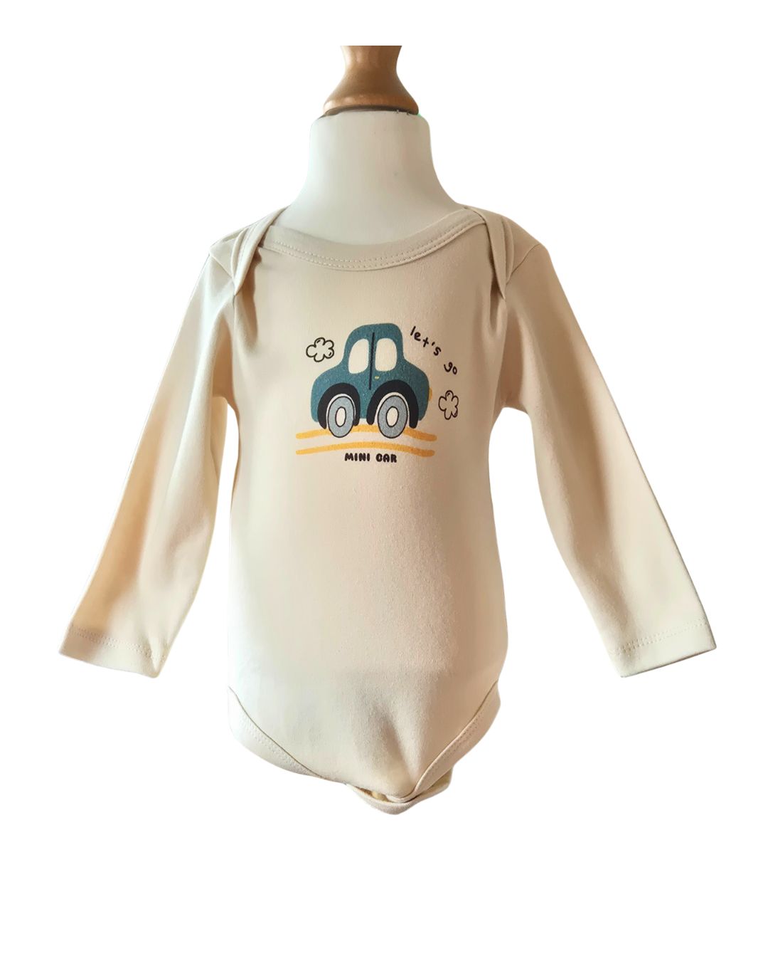 Boys green car outfit for babies