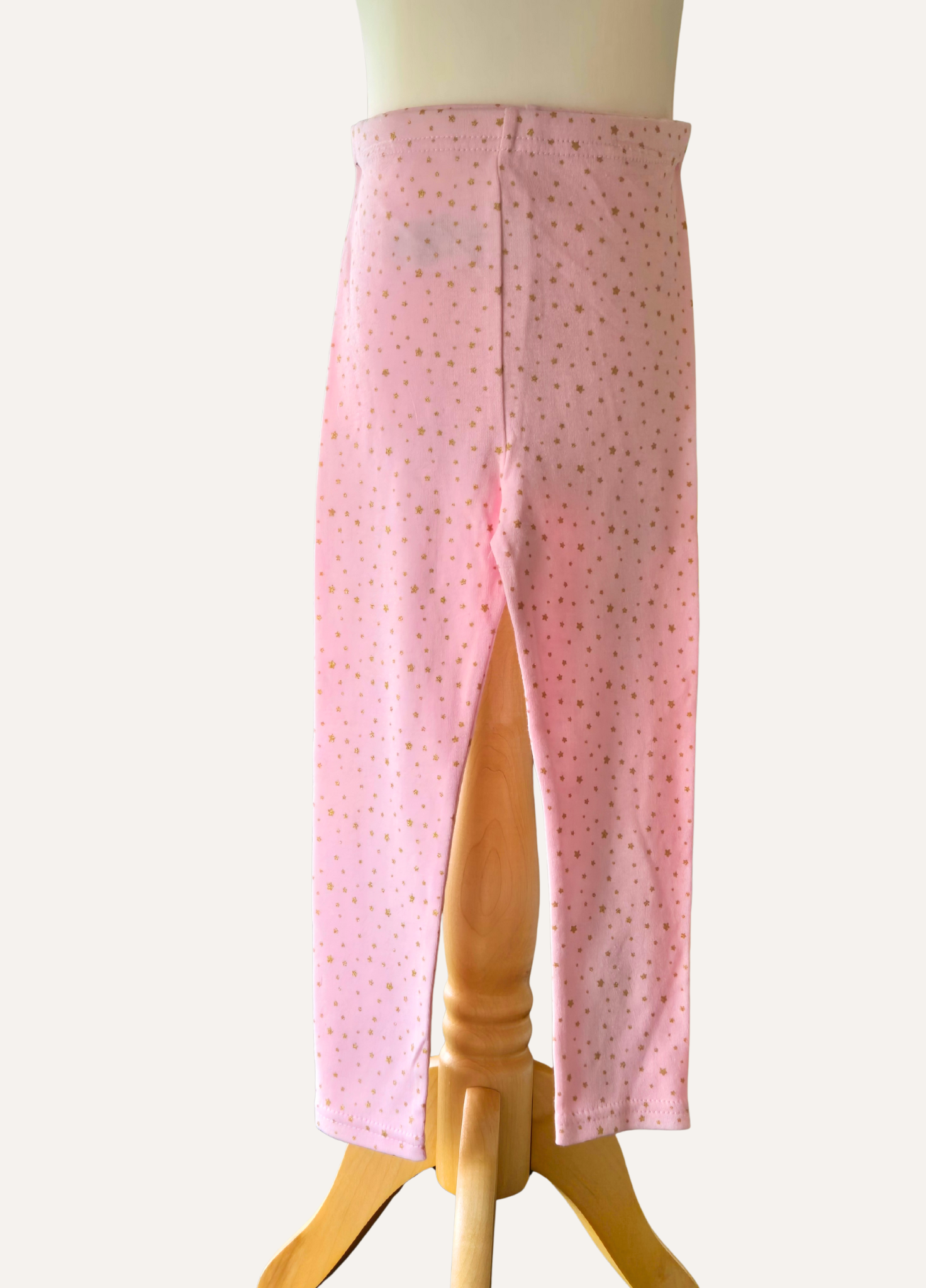 Girls pink and gold sparkle leggings part of the 3 piece set from Lily & Jack