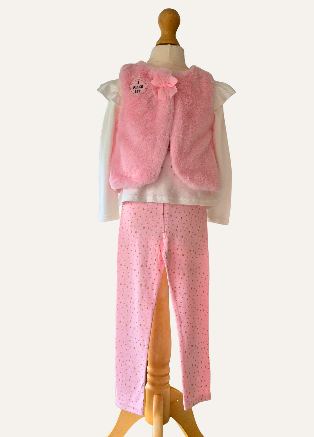 Girls 3 piece fairy sparkle outfit with faux fur gillet from Lily & Jack