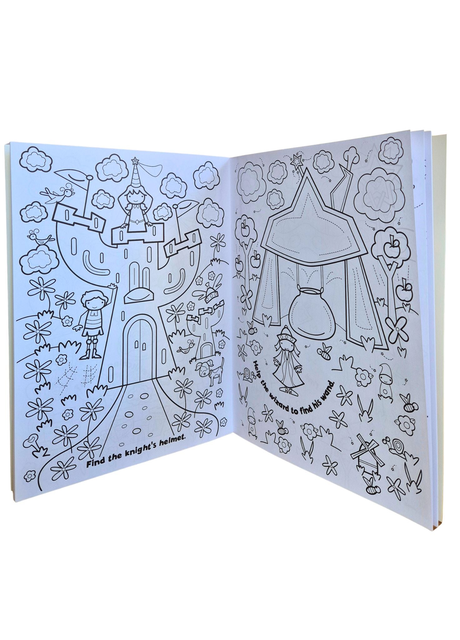 look find colour childrens activity book knights pirates