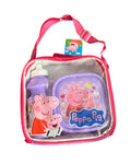 Peppa Pig lunch bag with matching bottle and lunch box