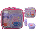Peppa Pig lunch bag set with lunch box and water bottle