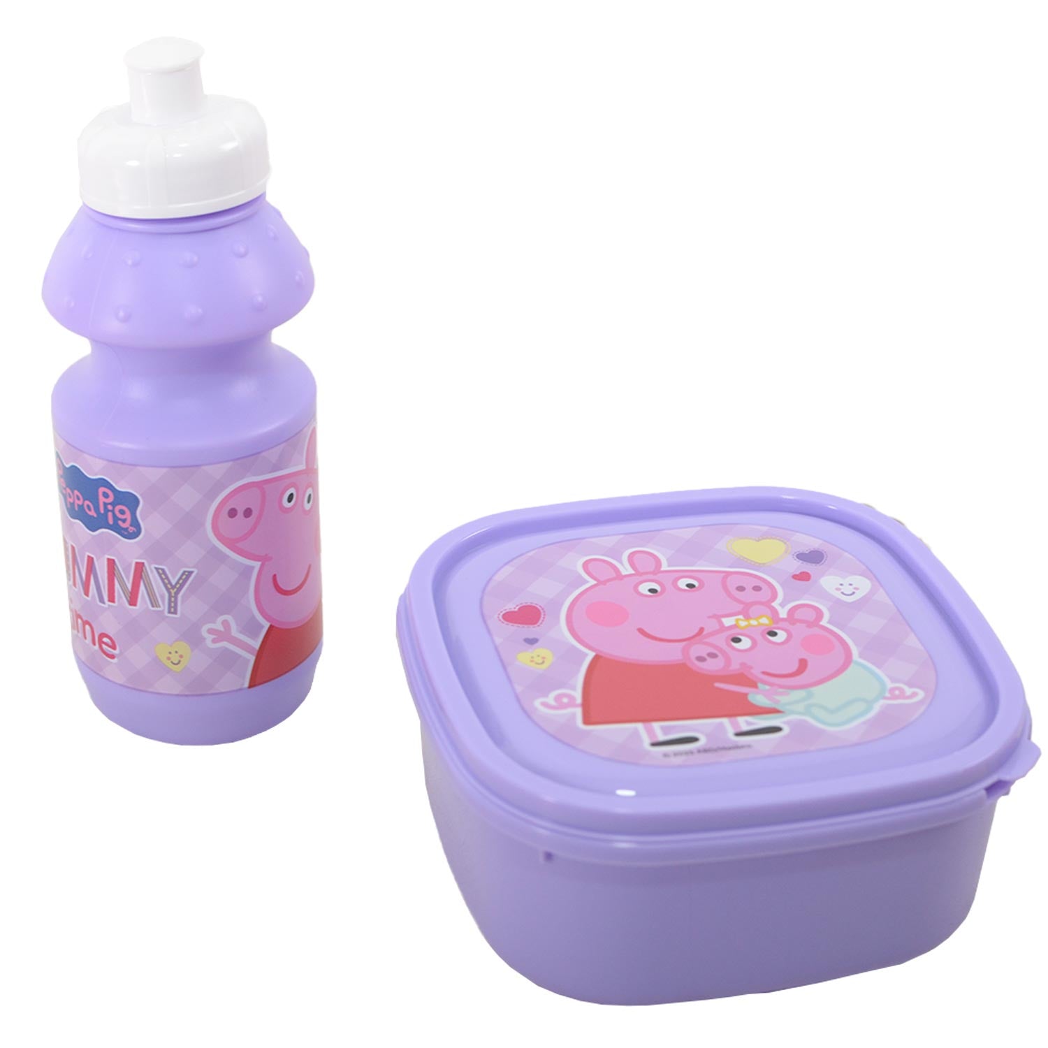 Peppa Pig bottle and lunch box