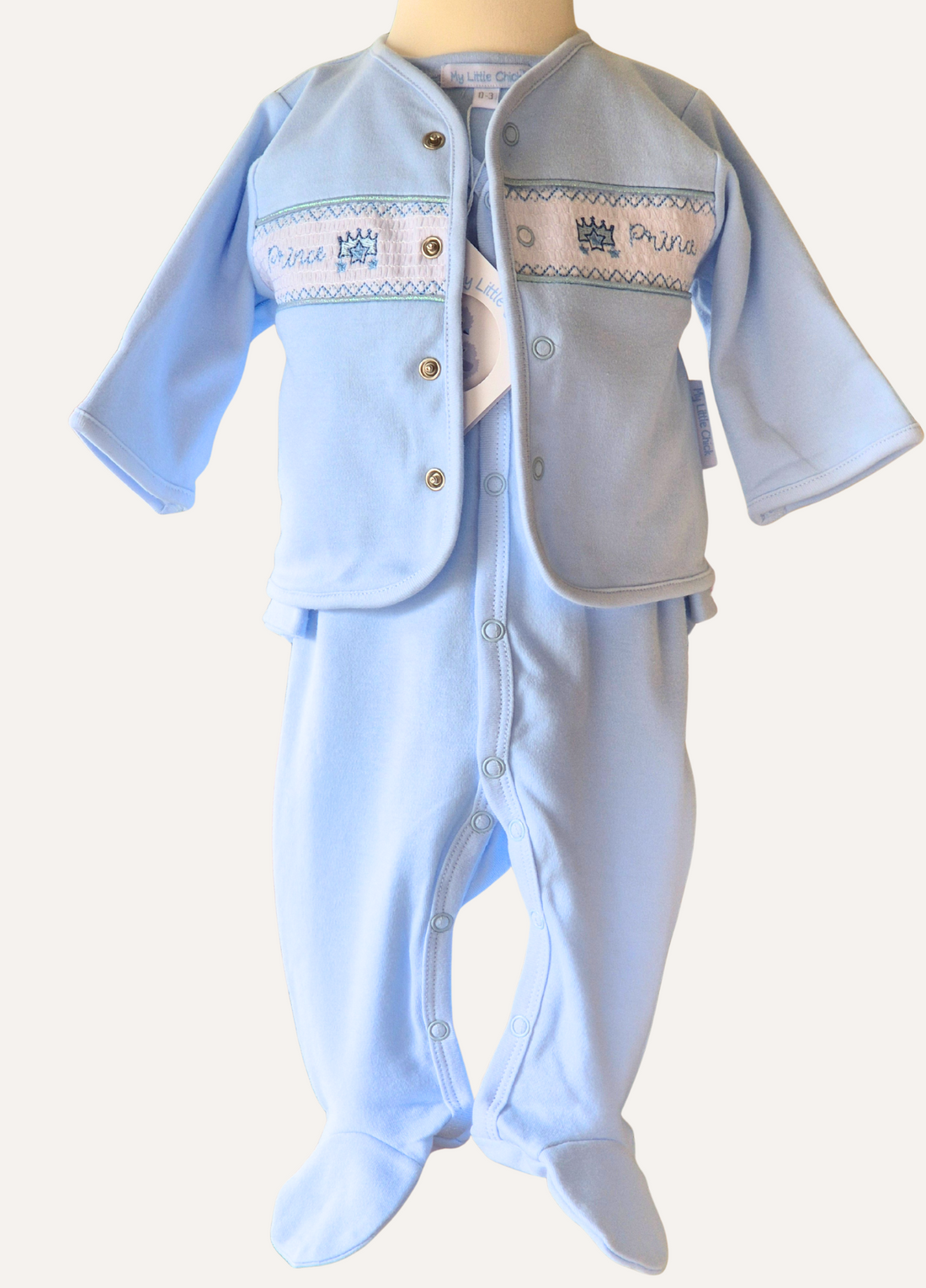 Baby Boys “Prince” Romper & Jacket Set - My Little Chick