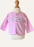 Baby Girls pink smocked Princess jacket from My Little Chick