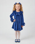 Giorgio Bambini girls’ sapphire blue velvet dress