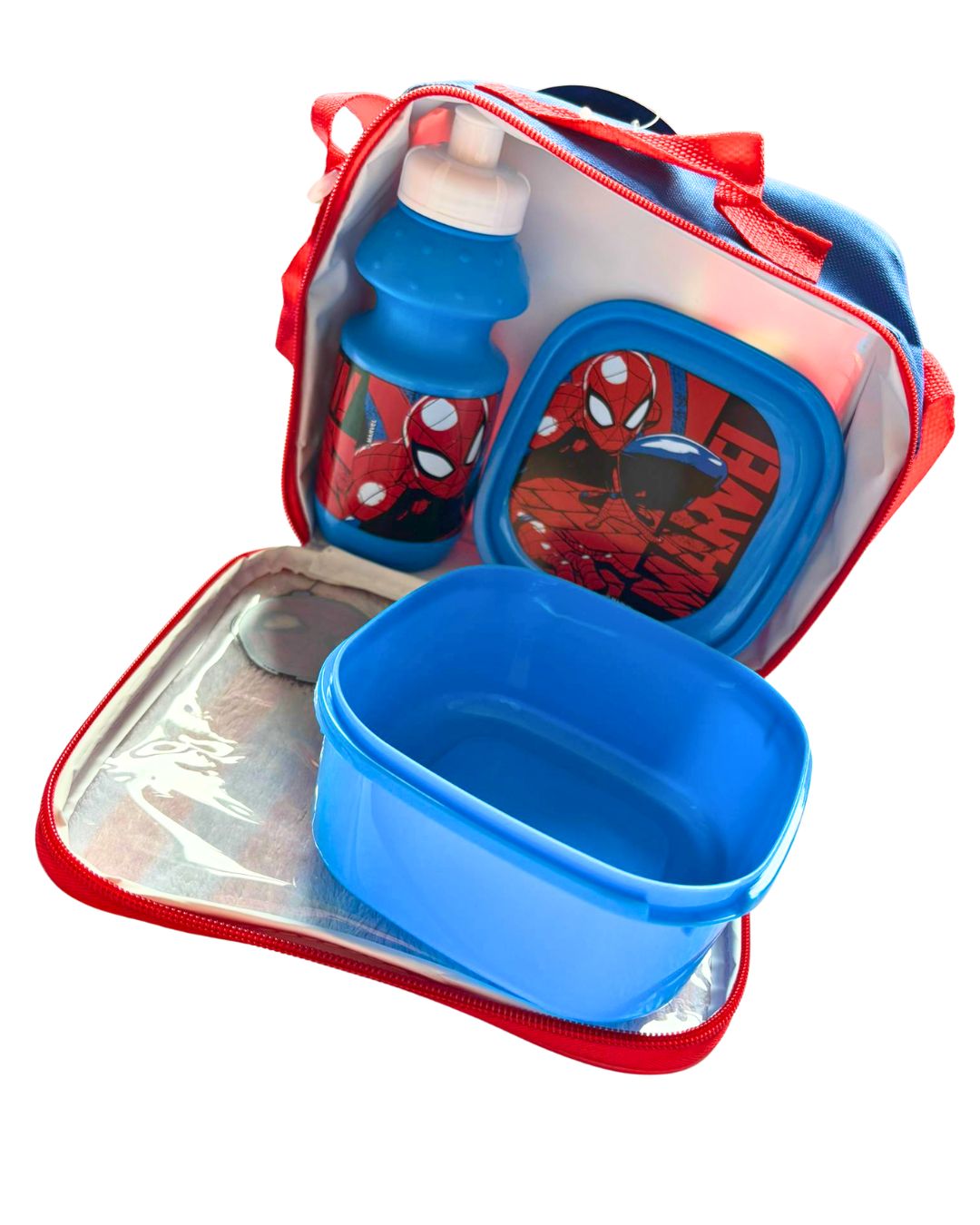 Spiderman back to school lunch set