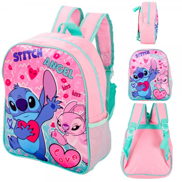 Personalised Stitch and Angel backpack