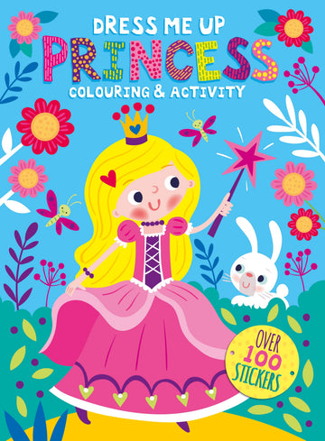 princess sticker colouring book for kids age 3 to 6