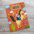 kids western cowboy sticker and colouring book