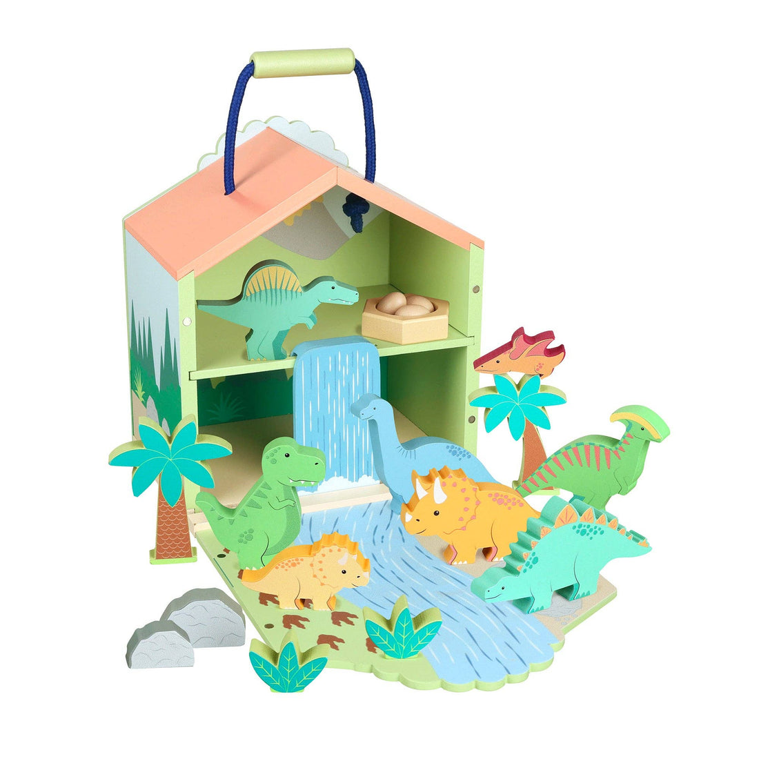 Orange Tree Toys dinosaur play set