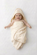 Baby hooded towel set neutral teddy rock a bye baby