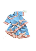 girls blue and pink boutique clothing set