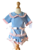 toddler girl blue boutique summer outfit