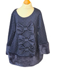 Girls blue Christmas party dress with sparkling details