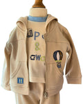 Up Up and Away baby boy clothing set