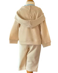 Baby boy 3 piece outfit with zip hoodie