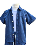 Boys 3 piece navy summer clothing set