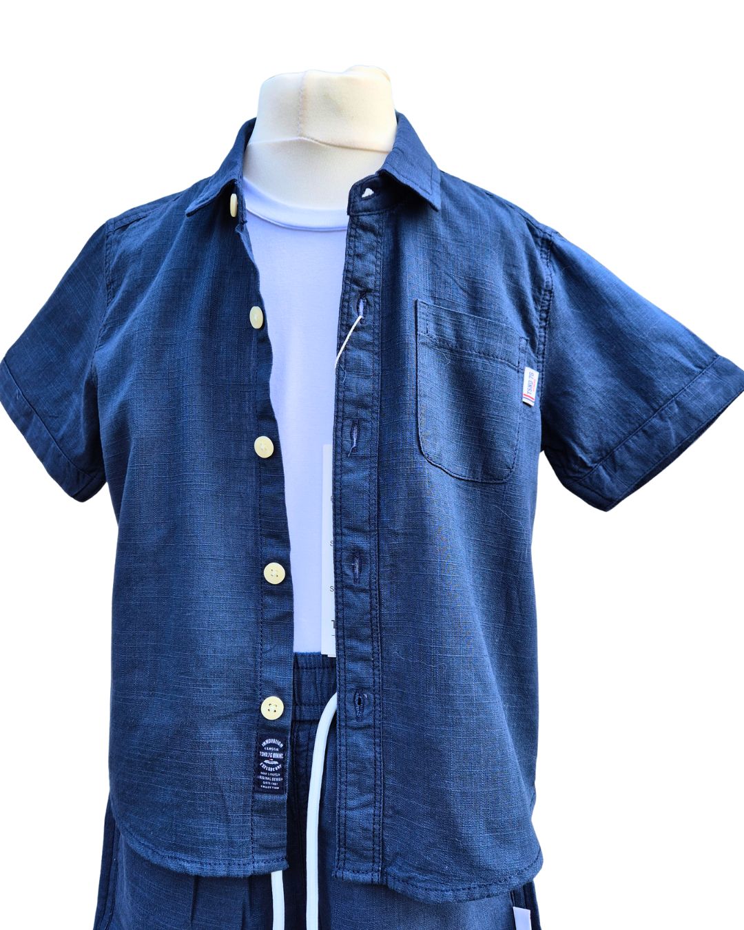 Boys 3 piece navy summer clothing set