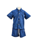 Boys holiday linen shorts outfit