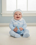 My Little Chick Mama's Sweetheart blue romper set
