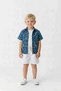 Boys tropical shorts set with shirt and t-shirt