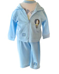 Up Up and Away baby boy clothing set