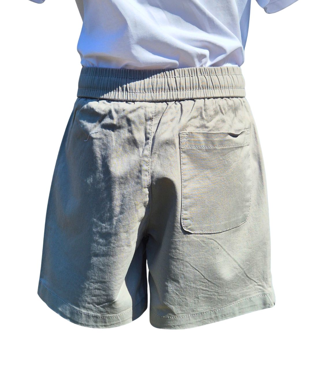 Boys greystone shorts white t-shirt tropical shirt set