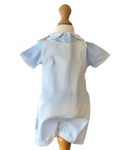 White short dungarees for baby boys