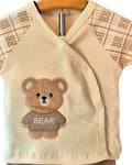 Baby boy coming home outfit with teddy bear