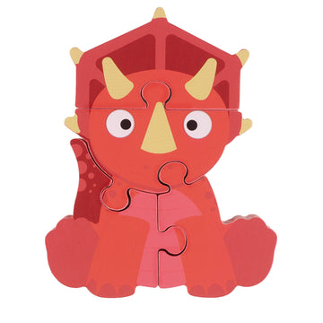 Triceratops wooden puzzle