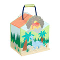 Portable dinosaur playset