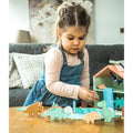 Sustainable wooden dinosaur toys